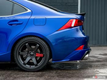 14 499 р. Диффузор заднего бампера var №1 (с килями) MV-Tuning Lexus IS250 XE30 седан дорестайлинг (2013-2016)  с доставкой в г. Пермь. Увеличить фотографию 3