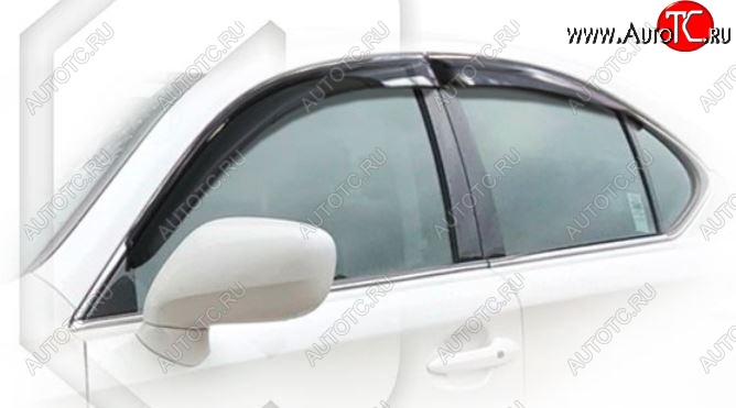 2 099 р. Дефлектора окон CA-Plastiс Lexus IS250 XE20 седан дорестайлинг (2005-2013) (Classic полупрозрачный, Без хром.молдинга)  с доставкой в г. Пермь