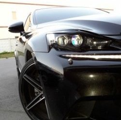 1 999 р. Реснички на фары JT  Lexus IS250  XE20 (2005-2013) седан дорестайлинг (Неокрашенные)  с доставкой в г. Пермь. Увеличить фотографию 2