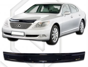 Дефлектор капота CA-Plastic Lexus LS460  XF40 (2006-2012) дорестайлинг, 1-ый рестайлинг