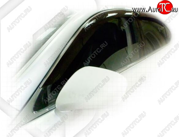 2 079 р. Дефлектора окон CA-Plastiс Lexus LS460 XF40 дорестайлинг (2006-2009) (Classic полупрозрачный, Без хром.молдинга)  с доставкой в г. Пермь