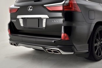 22 699 р. Накладка заднего бампера Автократ (без глушителя)  Lexus LX450d  J200 - LX570  J200 (Неокрашенная)  с доставкой в г. Пермь. Увеличить фотографию 2