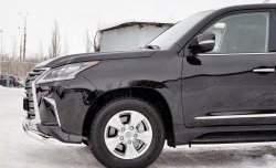 17 999 р. Защита переднего бампера (Ø63 мм, нержавейка) SLITKOFF  Lexus LX450d  J200 (2015-2022) 2-ой рестайлинг  с доставкой в г. Пермь. Увеличить фотографию 3