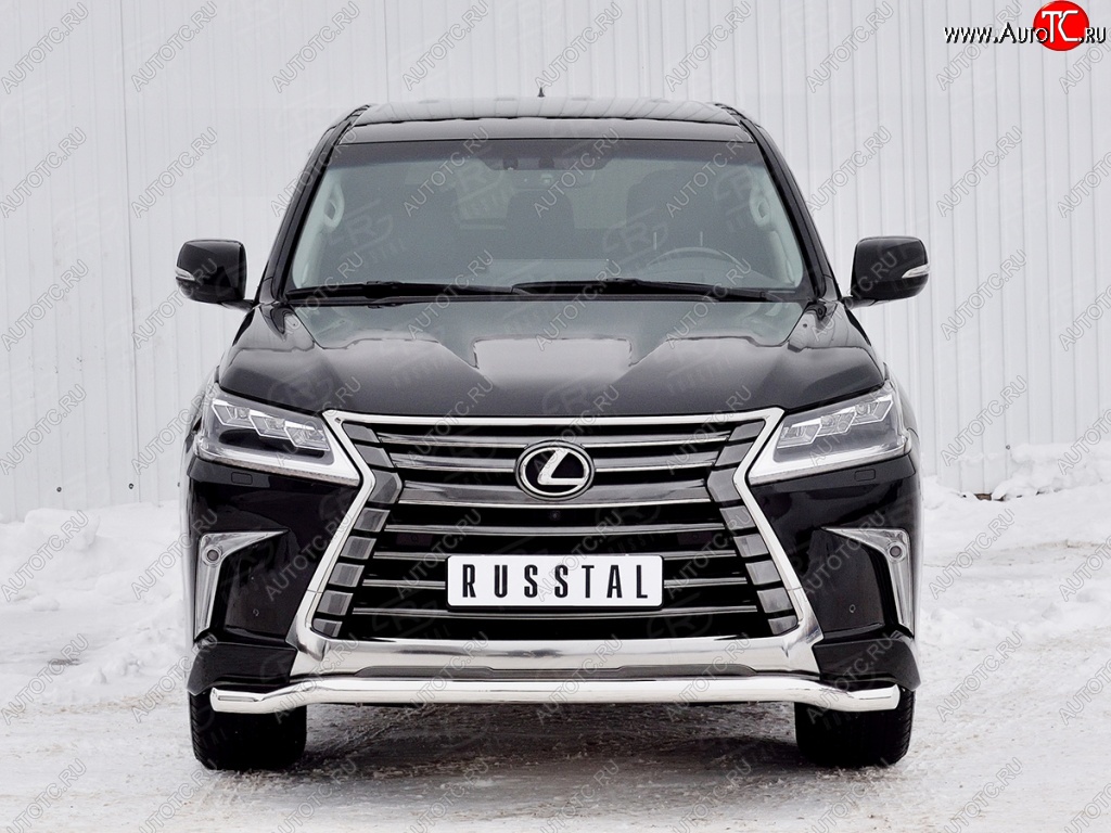 17 999 р. Защита переднего бампера (Ø63 мм, нержавейка) SLITKOFF  Lexus LX450d  J200 (2015-2022) 2-ой рестайлинг  с доставкой в г. Пермь