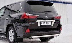 16 899 р. Защита заднего бампера (Ø63 мм, нержавейка, NOT F-SPORT/HERITAGE) SLITKOFF  Lexus LX450d  J200 - LX570  J200  с доставкой в г. Пермь. Увеличить фотографию 4