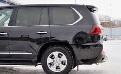 18 599 р. Защита заднего бампера (Ø76 мм, нержавейка, NOT F-SPORT/HERITAGE) SLITKOFF  Lexus LX450d  J200 - LX570  J200  с доставкой в г. Пермь. Увеличить фотографию 3