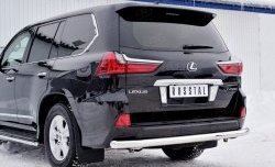 19 299 р. Защита заднего бампера (Ø76 мм, нержавейка) SLITKOFF  Lexus LX450d  J200 - LX570  J200  с доставкой в г. Пермь. Увеличить фотографию 4