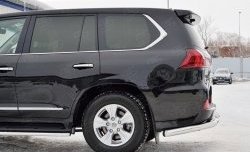 15 299 р. Защита заднего бампера (Ø76 мм уголки, нержавейка) SLITKOFF  Lexus LX450d  J200 (2015-2022) 2-ой рестайлинг  с доставкой в г. Пермь. Увеличить фотографию 3