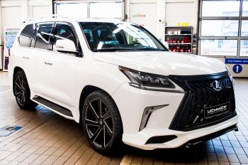 54 999 р. Юбка переднего бампера HEMMES Lexus LX570 J200 2-ой рестайлинг (2015-2022) (Неокрашенная)  с доставкой в г. Пермь. Увеличить фотографию 15