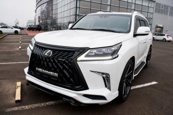 54 999 р. Юбка переднего бампера HEMMES Lexus LX570 J200 2-ой рестайлинг (2015-2022) (Неокрашенная)  с доставкой в г. Пермь. Увеличить фотографию 16