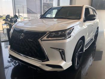 54 999 р. Юбка переднего бампера HEMMES Lexus LX570 J200 2-ой рестайлинг (2015-2022) (Неокрашенная)  с доставкой в г. Пермь. Увеличить фотографию 4