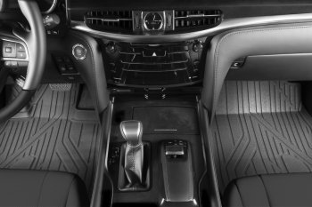5 999 р. Коврик в салони премиум-класса Kvest (серый/черный) Lexus LX450d J200 2-ой рестайлинг (2015-2022)  с доставкой в г. Пермь. Увеличить фотографию 2