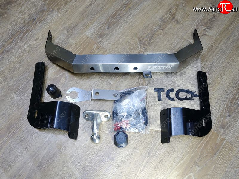 16 449 р. Фаркоп (тягово-сцепное устройство) TCC Lexus LX570 J200 дорестайлинг (2007-2012) (Оцинкованный шар F)  с доставкой в г. Пермь