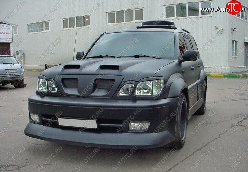 4 149 р. Реснички на фары CUSTOM Lexus LX470 J100 дорестайлинг (1998-2002) (Неокрашенные)  с доставкой в г. Пермь