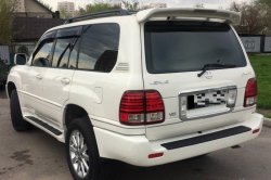 6 649 р. Спойлер со стоп сигналом CUSTOM Lexus LX470 J100 дорестайлинг (1998-2002) (Неокрашенный)  с доставкой в г. Пермь. Увеличить фотографию 2