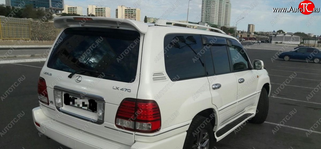 6 649 р. Спойлер со стоп сигналом CUSTOM Lexus LX470 J100 дорестайлинг (1998-2002) (Неокрашенный)  с доставкой в г. Пермь