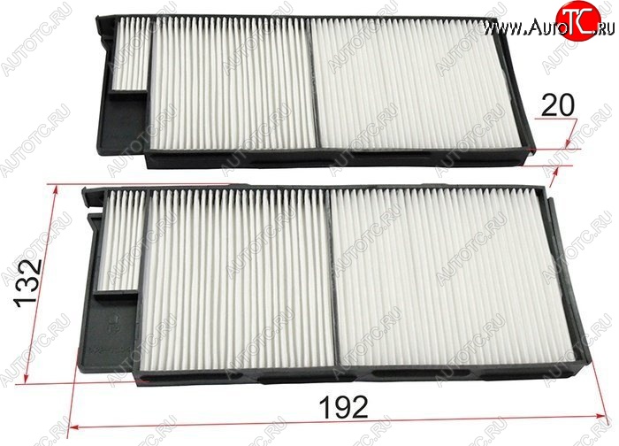 275 р. Фильтр салона SAT (комплект)  Lexus LX470  J100 (1998-2002), Toyota Land Cruiser  100 (1998-2007)  с доставкой в г. Пермь
