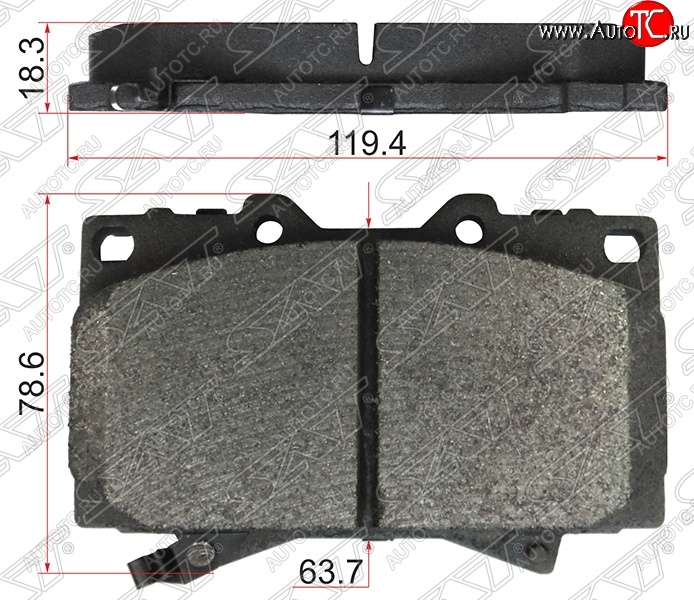 1 099 р. Колодки тормозные SAT (передние) Toyota Land Cruiser 100 дорестайлинг (1998-2002) с доставкой в г. Пермь Увеличить фотографию 1 1 099 р. Колодки тормозные SAT (передние) Toyota Land Cruiser 100 дорестайлинг (1998-2002) с доставкой в г. Пермь