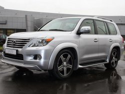 17 499 р. Накладки на колёсные арки GOLDMAN DAMD Lexus LX570 J200 дорестайлинг (2007-2012) (Неокрашенные)  с доставкой в г. Пермь. Увеличить фотографию 2