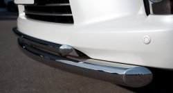 20 999 р. Защита переднего бампера (2 трубыØ76 и 42 мм, нержавейка) SLITKOFF  Lexus LX570  J200 (2007-2012) дорестайлинг  с доставкой в г. Пермь. Увеличить фотографию 3