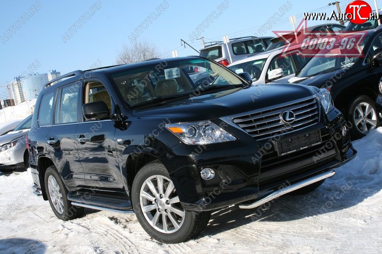 14 309 р. Защита переднего бампера Sport Package Souz-96 (d60) Lexus LX570 J200 дорестайлинг (2007-2012)  с доставкой в г. Пермь