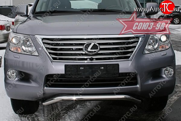22 999 р. Защита переднего бампера Souz-96 (d60) Lexus LX570 J200 дорестайлинг (2007-2012)  с доставкой в г. Пермь