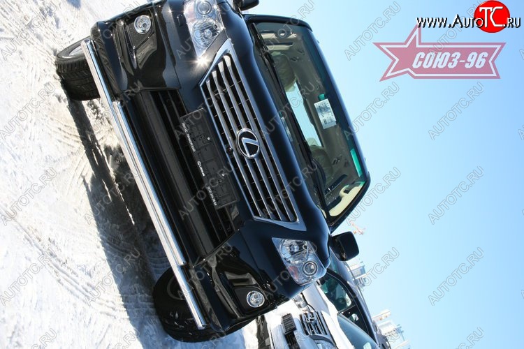 30 149 р. Двойная защита переднего бампера d 60х42 Sport Package Souz-96 Lexus LX570 J200 дорестайлинг (2007-2012)  с доставкой в г. Пермь