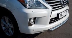 16 749 р. Одинарная защита переднего бампера SLITKOFF диаметром 76 мм Lexus LX570 J200 дорестайлинг (2007-2012)  с доставкой в г. Пермь. Увеличить фотографию 2
