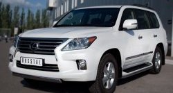 12 999 р. Защита переднего бампера Russtal из овальной трубы диаметром 75x42 мм Lexus LX570 J200 дорестайлинг (2007-2012)  с доставкой в г. Пермь. Увеличить фотографию 4