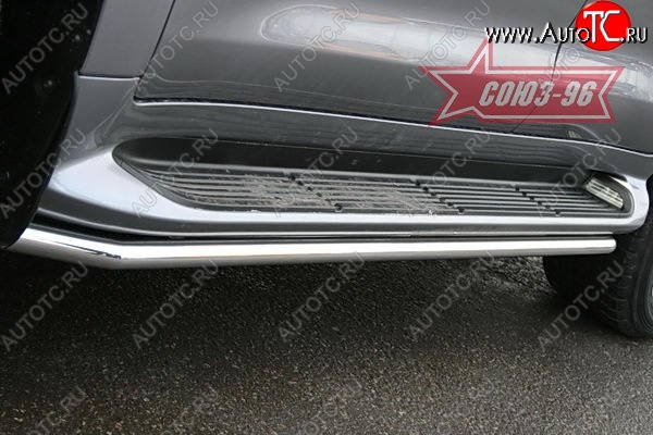 15 479 р. Защита штатных порогов Souz-96 (d42) Lexus LX570 J200 дорестайлинг (2007-2012)  с доставкой в г. Пермь