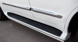 14 999 р. Защита порогов SLITKOFF из круглой трубы диаметром 42 мм (2012-н.в.)  Lexus LX570  J200 (2007-2012) дорестайлинг  с доставкой в г. Пермь. Увеличить фотографию 3
