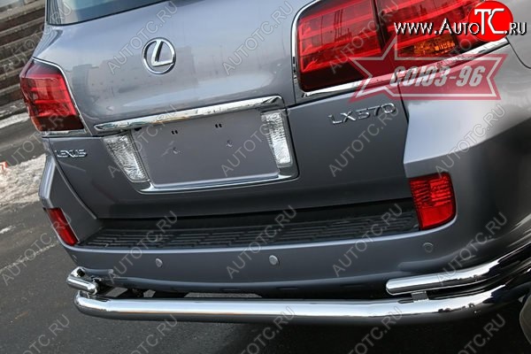 25 667 р. Защита заднего бампера d76х42 двойная Sport Package Souz-96  Lexus LX570  J200 (2007-2012) дорестайлинг  с доставкой в г. Пермь