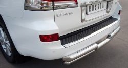 20 949 р. Защита заднего бампера (Ø76 и 42 мм, нержавейка) SLITKOFF Lexus LX570 J200 дорестайлинг (2007-2012)  с доставкой в г. Пермь. Увеличить фотографию 2