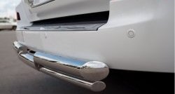 20 949 р. Защита заднего бампера (Ø76 и 42 мм, нержавейка) SLITKOFF Lexus LX570 J200 дорестайлинг (2007-2012)  с доставкой в г. Пермь. Увеличить фотографию 3
