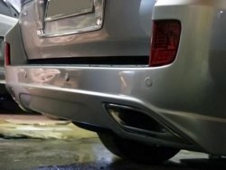 27 499 р. Задний бампер ELFORD Lexus LX570 J200 дорестайлинг (2007-2012) (Неокрашенный)  с доставкой в г. Пермь. Увеличить фотографию 2