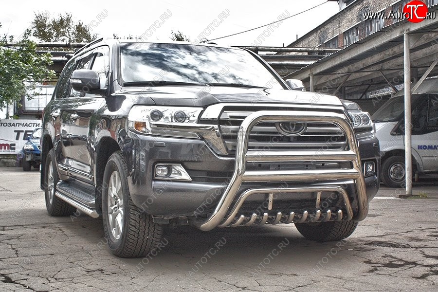 27 999 р. Защита переднего бампера WINBO (Ø76 мм, нержавейка) Lexus LX570 J200 дорестайлинг (2007-2012)  с доставкой в г. Пермь