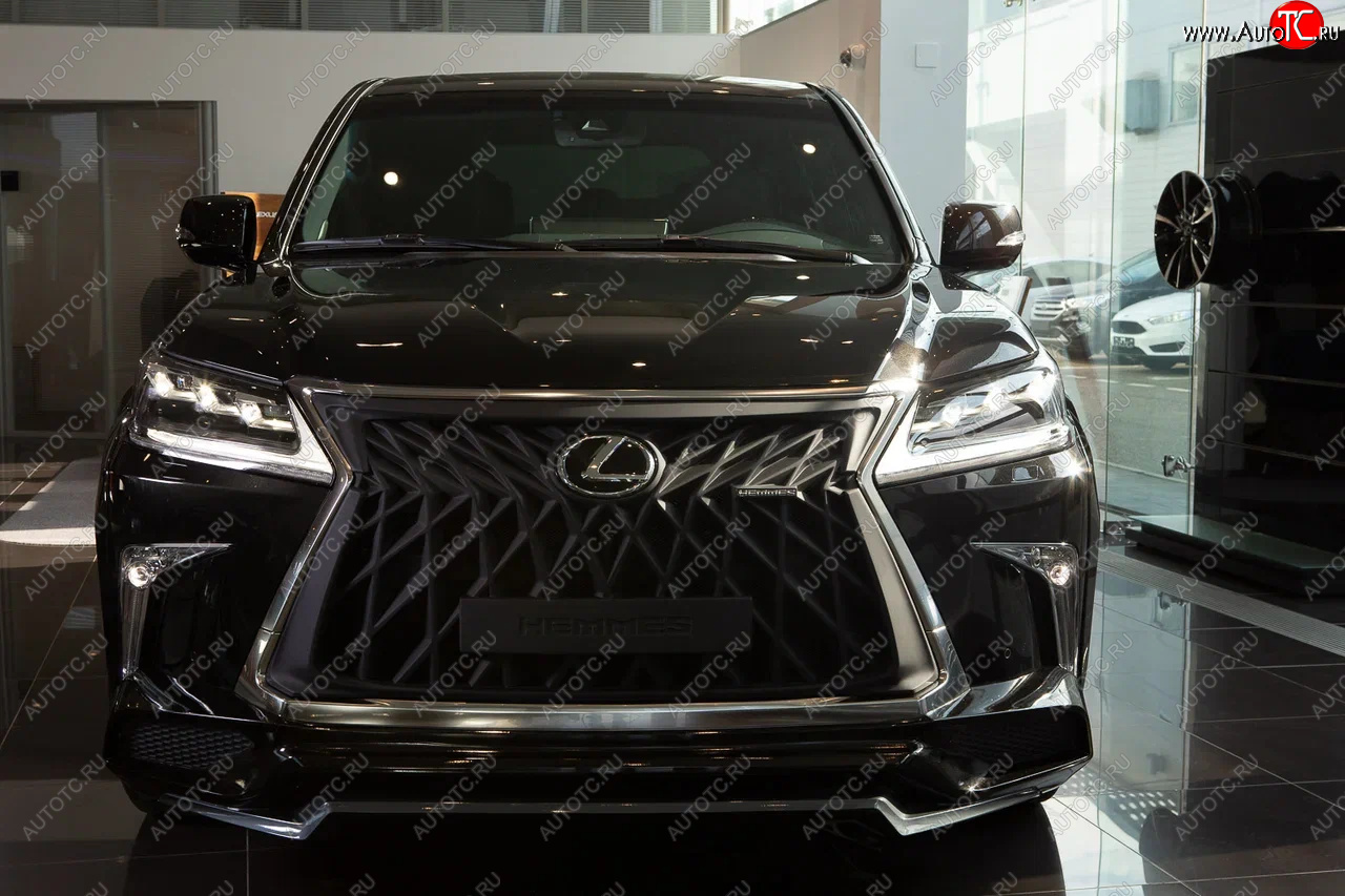 64 499 р. Решетка радиатора HEMMES Lexus LX570 J200 дорестайлинг (2007-2012) (цвет: черный матовый)  с доставкой в г. Пермь
