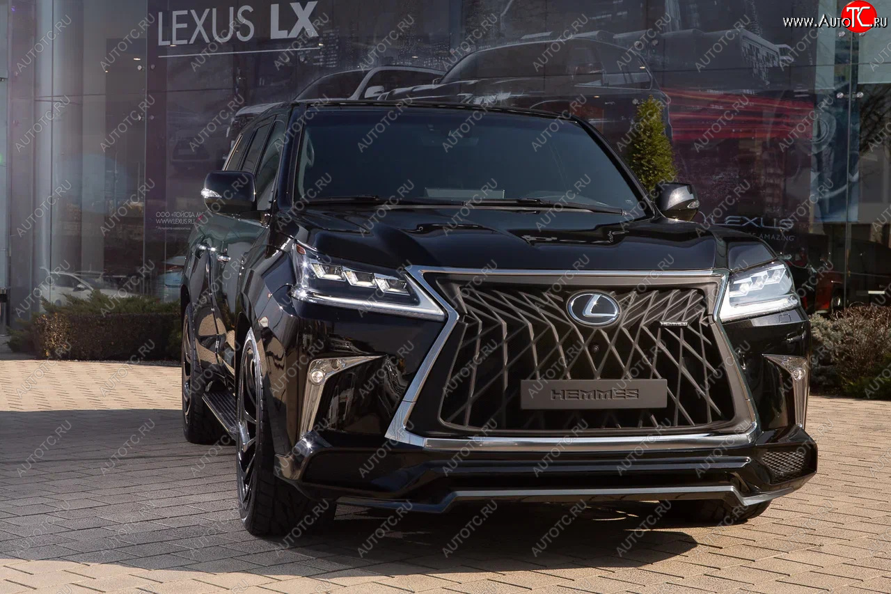 66 999 р. Решетка радиатора HEMMES Lexus LX570 J200 дорестайлинг (2007-2012) (цвет: черный матовый)  с доставкой в г. Пермь