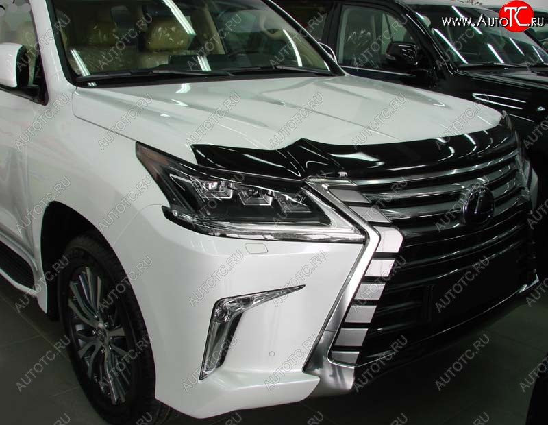 3 689 р. Дефлектор капота SIM Lexus LX570 J200 2-ой рестайлинг (2015-2022)  с доставкой в г. Пермь