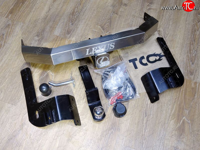 21 999 р. Фаркоп (тягово-сцепное устройство) TCC (Superior, надпись Lexus)  Lexus LX570  J200 (2015-2022) 2-ой рестайлинг (Оцинкованный, шар E - нержавейка)  с доставкой в г. Пермь