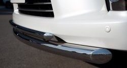 20 999 р. Защита переднего бампера (2 трубыØ76 и 42 мм, нержавейка) SLITKOFF  Lexus LX570  J200 (2012-2015) 1-ый рестайлинг  с доставкой в г. Пермь. Увеличить фотографию 3