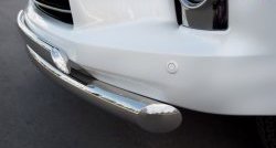 15 999 р. Защита переднего бампера (2 трубыØ76 и 75х42 мм, нержавейка) Russtal Lexus LX570 J200 1-ый рестайлинг (2012-2015)  с доставкой в г. Пермь. Увеличить фотографию 3