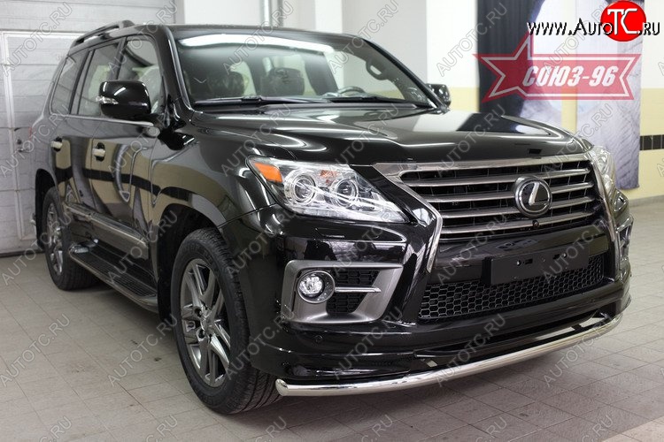 17 144 р. Защита переднего бампера одинарная Souz-96 (d60)  Lexus LX570  J200 (2012-2015) 1-ый рестайлинг  с доставкой в г. Пермь