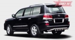 Защита заднего бампера с декоративными элементами (d60) Souz-96 Lexus LX570  J200 (2012-2015) 1-ый рестайлинг