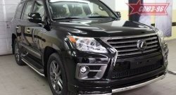 Защита переднего бампера двойная Sport Souz-96 (d60/60). Lexus LX570  J200 (2012-2015) 1-ый рестайлинг