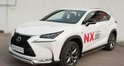 11 599 р. Защита переднего бампера (Ø75х42 мм, нержавейка, F-SPORT) Russtal Lexus NX200T Z10 (2014-2017)  с доставкой в г. Пермь. Увеличить фотографию 4