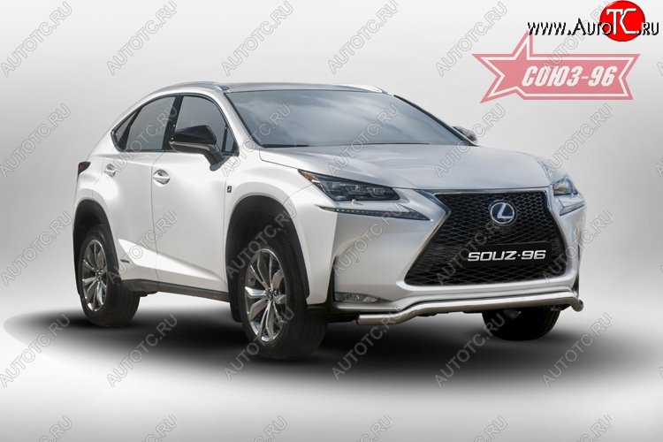 18 764 р. Защита переднего бампера одинарная Sport Souz-96 Premium (d60) Lexus NX200 Z10 дорестайлинг (2014-2017)  с доставкой в г. Пермь