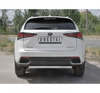 17 899 р. Защита заднего бампера (Ø63 мм, нержавейка) SLITKOFF  Lexus NX300h  Z10 (2014-2017) дорестайлинг  с доставкой в г. Пермь. Увеличить фотографию 4