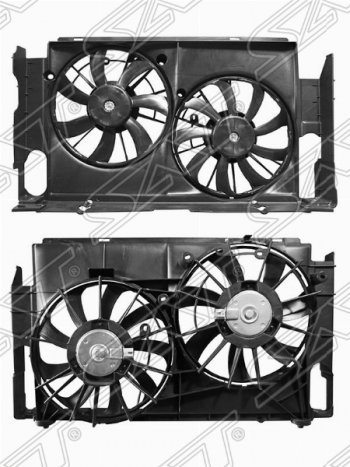 Диффузор радиатора в сборе SAT Lexus NX200T  Z10 (2014-2017), Lexus NX300h  Z10 (2014-2017), Toyota RAV4  XA40 (2012-2019)