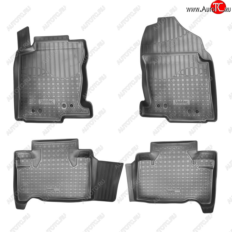 2 659 р. Комплект ковриков в салон Norplast Unidec  Lexus NX200  Z10 - NX300h  Z10 (Цвет: черный)  с доставкой в г. Пермь